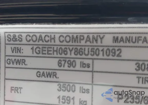 2006 Cadillac Dts Standard z USA, uszkodzony, nr VIN 1GEEH06Y86U501092